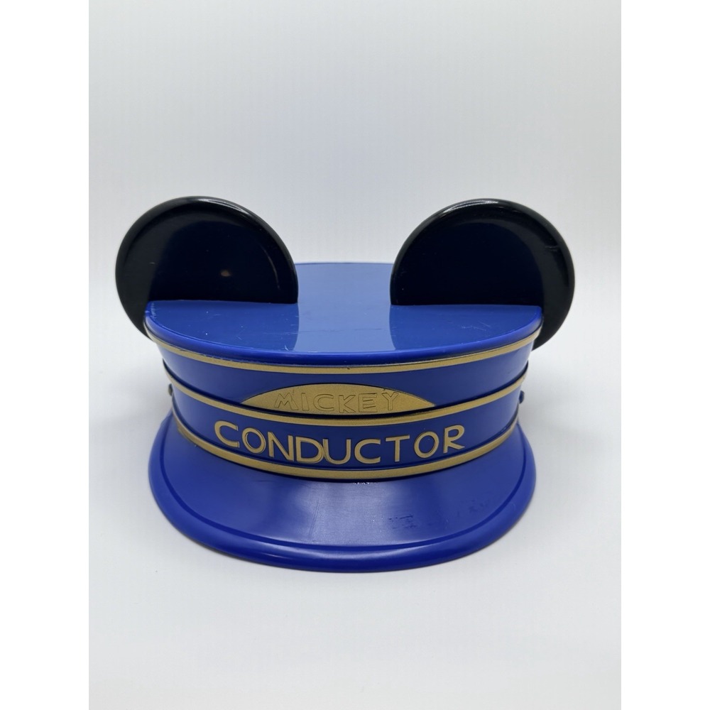 Mickey Mouse Ears Train Conductor Hard Shell Hat Vintage